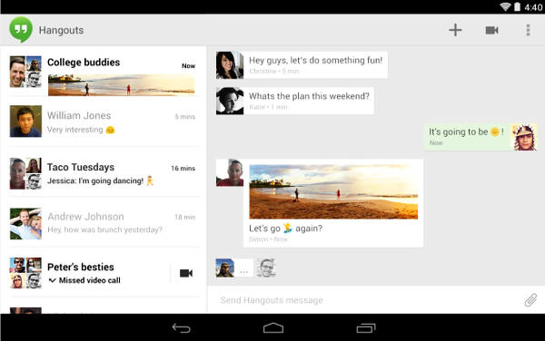 Google Hangouts para android