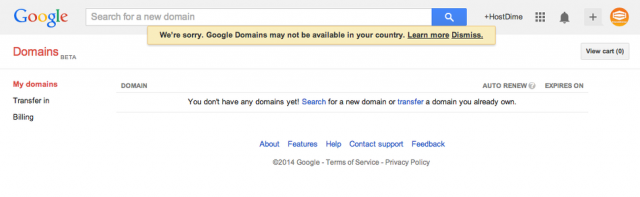 administracion dominio google