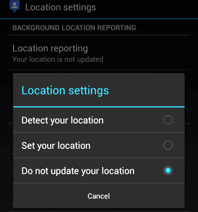 android deshabilitar ubicacion google maps