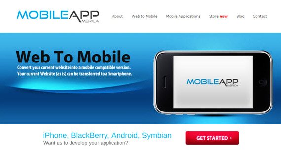 mobile app america sitio web a aplicacion movil