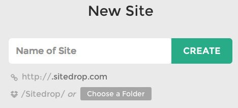 nuevo sitio sitedrop dropbox