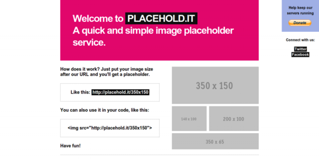 placeold herramienta para diseñadores y desarrolladores