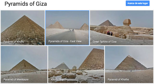 tour piramides de giza google street view