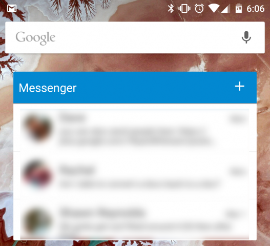 widget google messenger